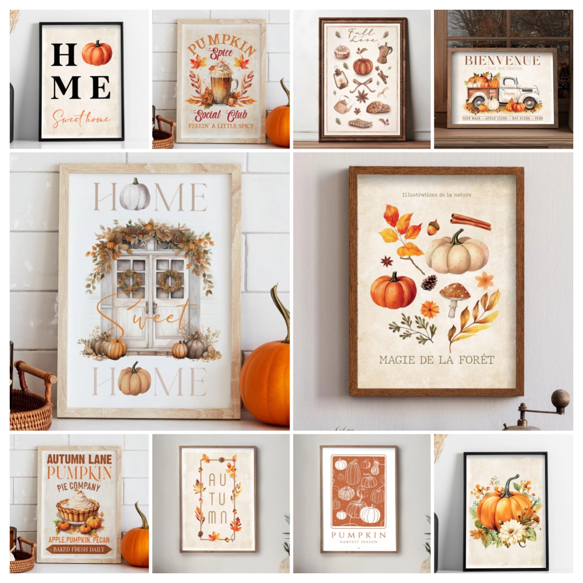 Agriculture Vertical Farming - 1pc Pumpkin Spice poster, Autumn poster,