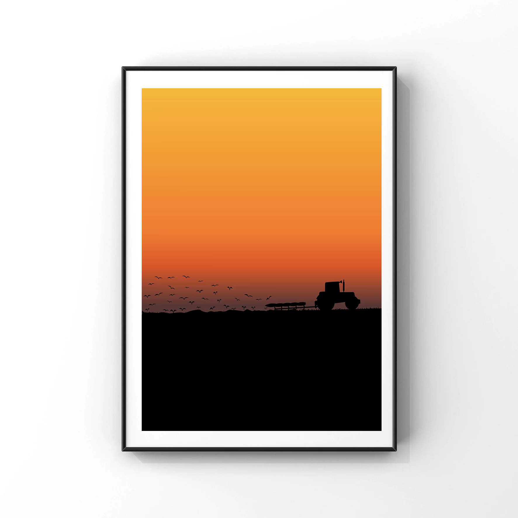 Abstract Art Tractor Working i - Farming Agriculture Pictures recension och pris